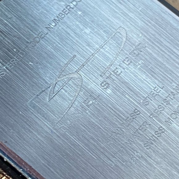 Stunning Watch by Designer Daniel Steiger Black with 18 Karat Rose Gold - Picture 4 of 8